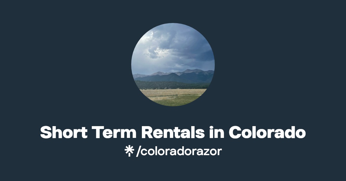Short Term Rentals in Colorado Linktree
