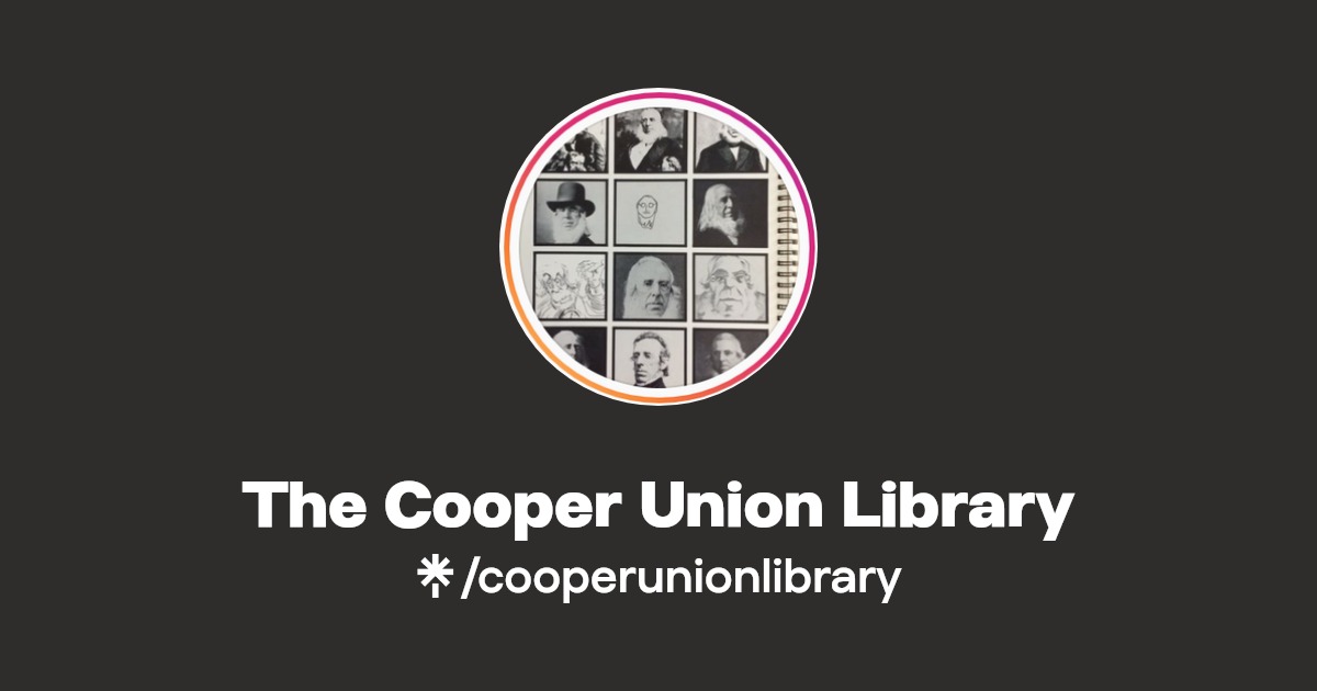 The Cooper Union Library Instagram Linktree