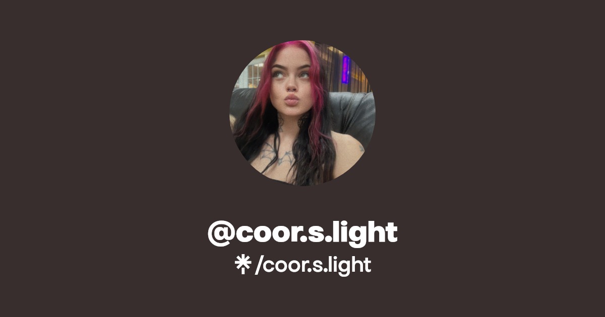 coor.s.light - Find @coor.s.light Onlyfans - Linktree