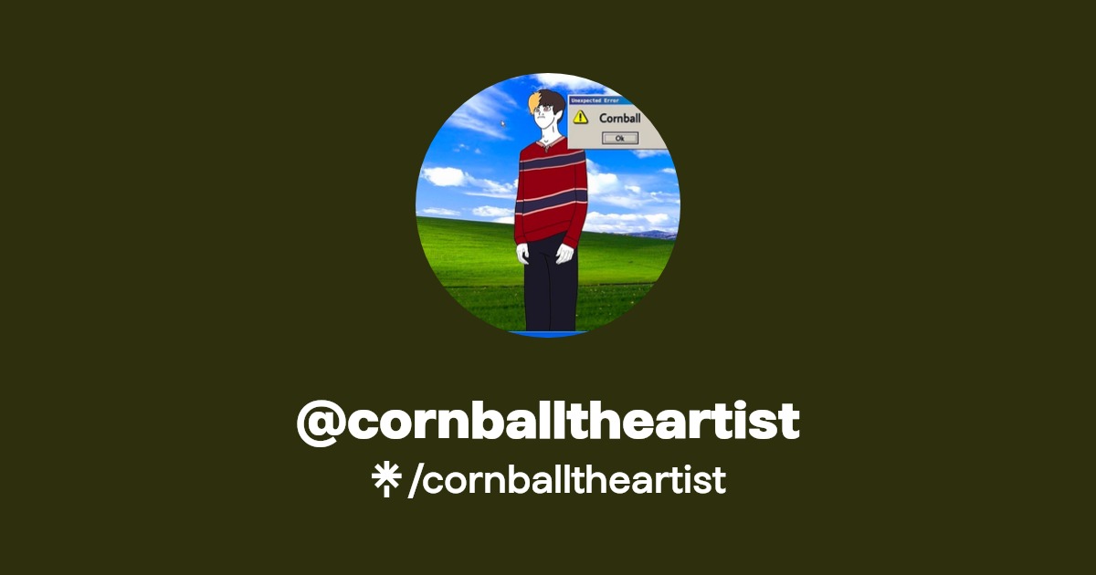 cornballtheartist Instagram, Twitch Linktree