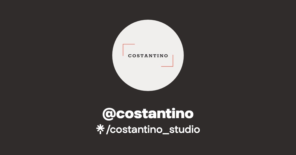 costantino Instagram, Facebook, TikTok Linktree