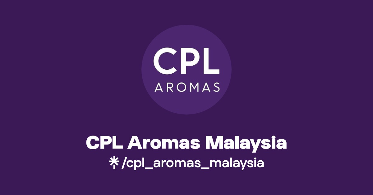 CPL Aromas Malaysia Instagram, Facebook Linktree