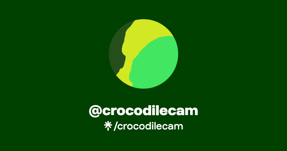 crocodilecam | Twitter, Instagram, TikTok | Linktree