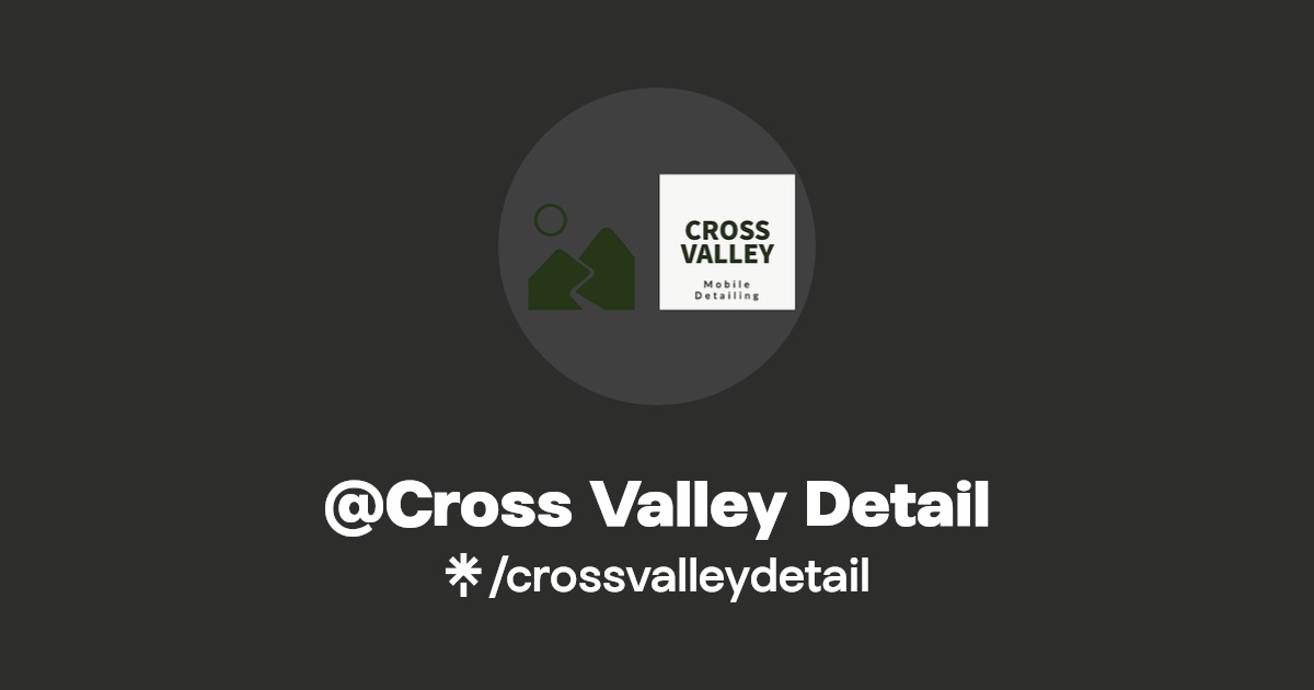 Cross Valley Detail Instagram, Facebook Linktree