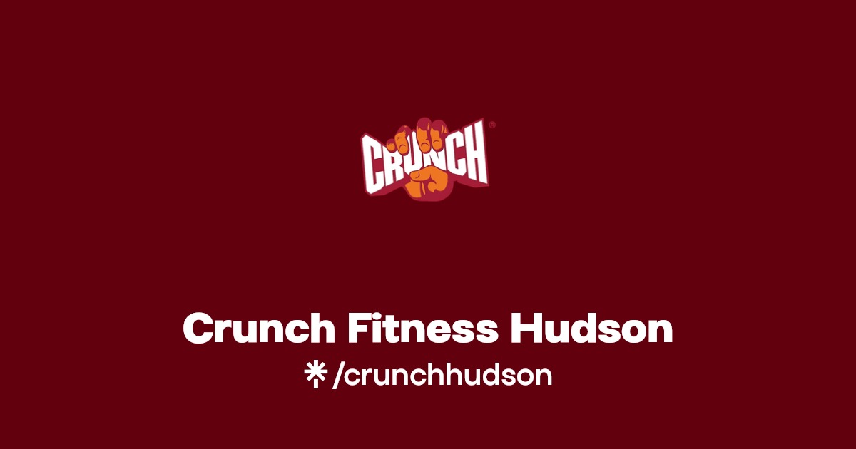 Crunch Fitness Hudson Instagram, Facebook, TikTok Linktree