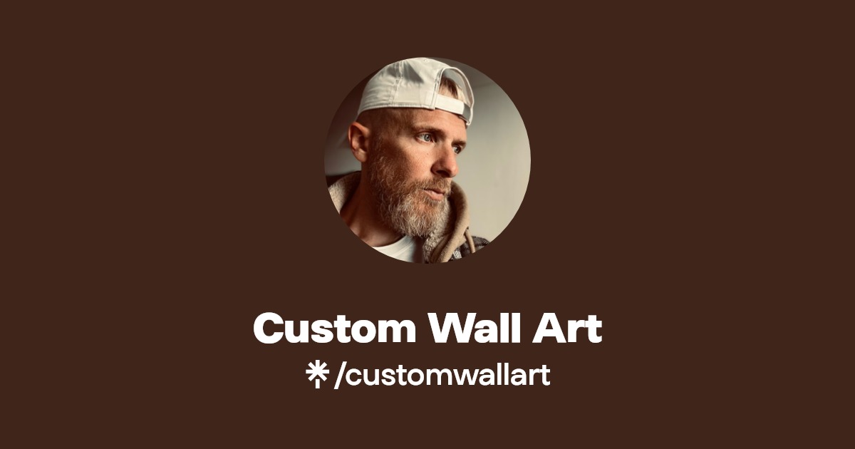 Custom Wall Art Instagram, TikTok Linktree