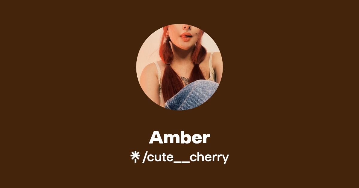 Amber - Find Amber Onlyfans - Linktree