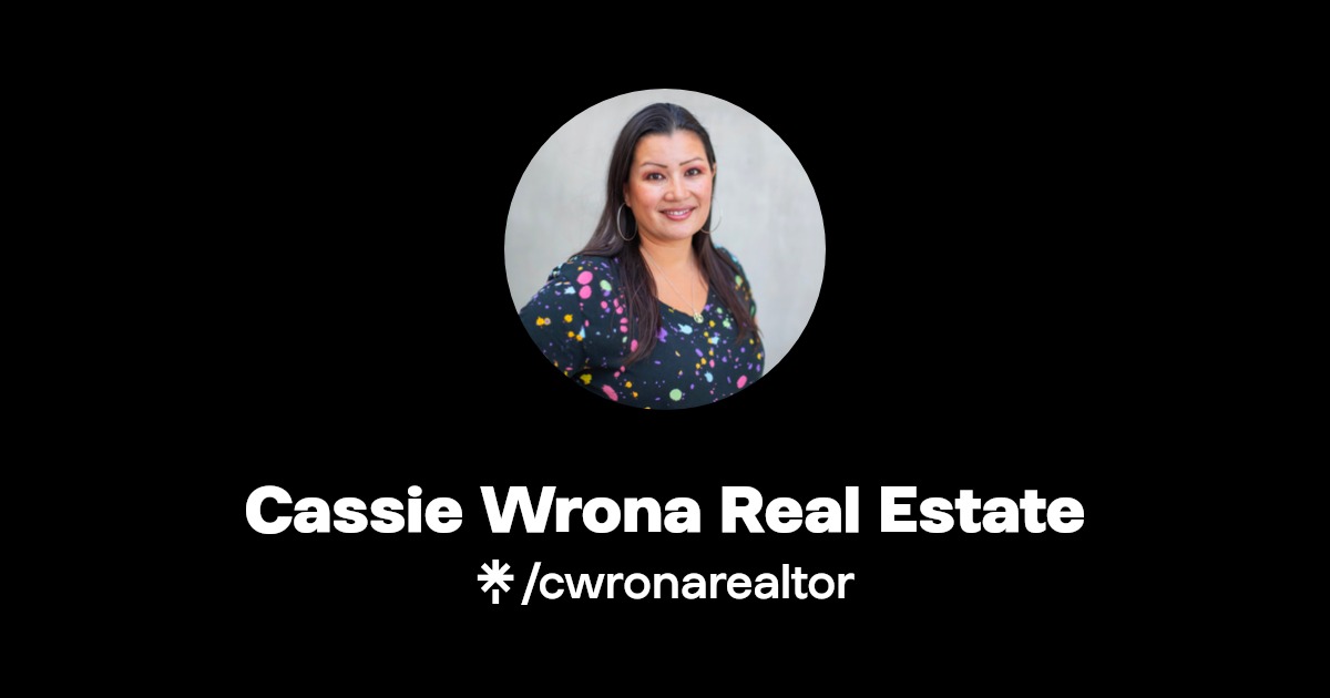 Cassie Wrona Real Estate Instagram, Facebook, TikTok Linktree