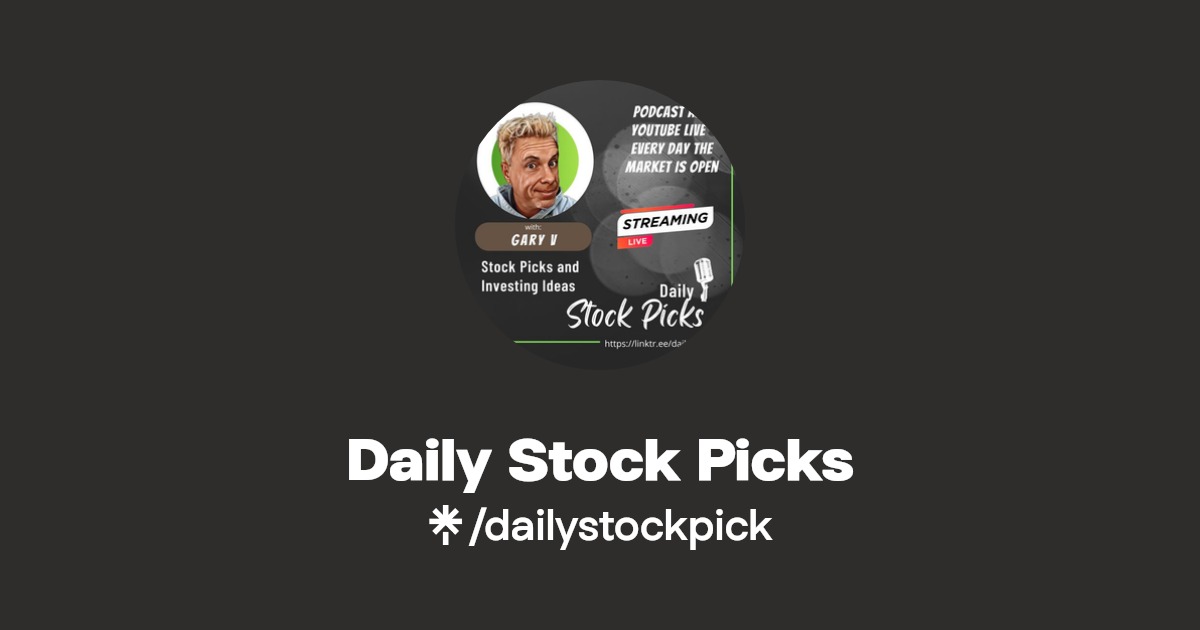 Daily Stock Picks Instagram, Facebook, Twitch Linktree