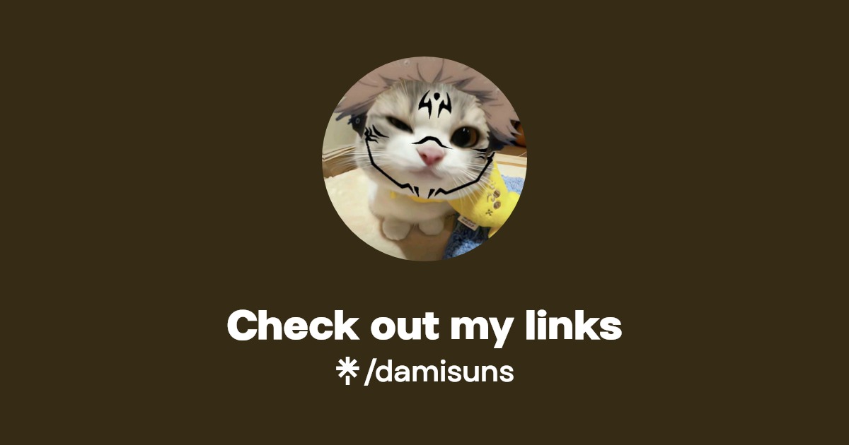 Check out my links 💗 | Instagram, TikTok | Linktree