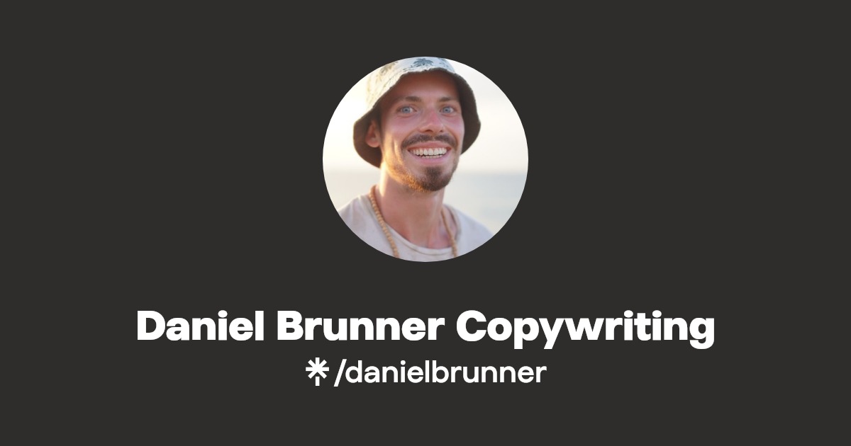 Daniel Brunner Copywriting Instagram Linktree