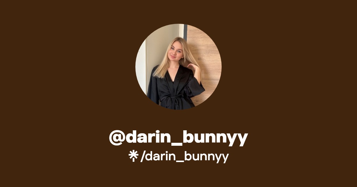 darin_bunnyy - Find @darin_bunnyy Onlyfans - Linktree