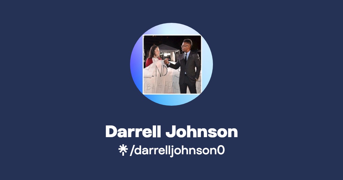 Darrell Johnson Instagram, Facebook Linktree