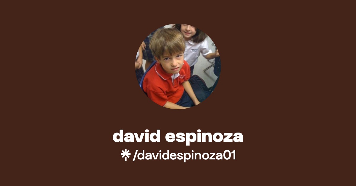david espinoza Listen on YouTube, Spotify, Apple Music Linktree