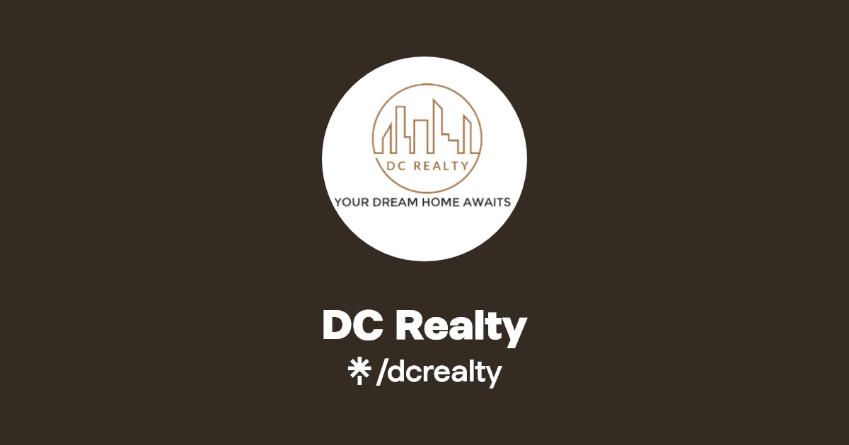 DC Realty Instagram, Facebook Linktree