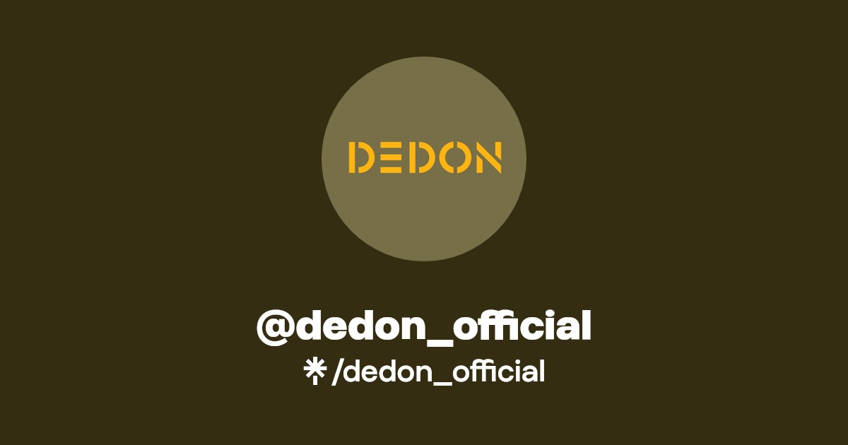dedon_official Instagram, TikTok Linktree