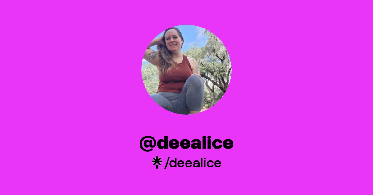 deealice - Find @deealice Onlyfans - Linktree