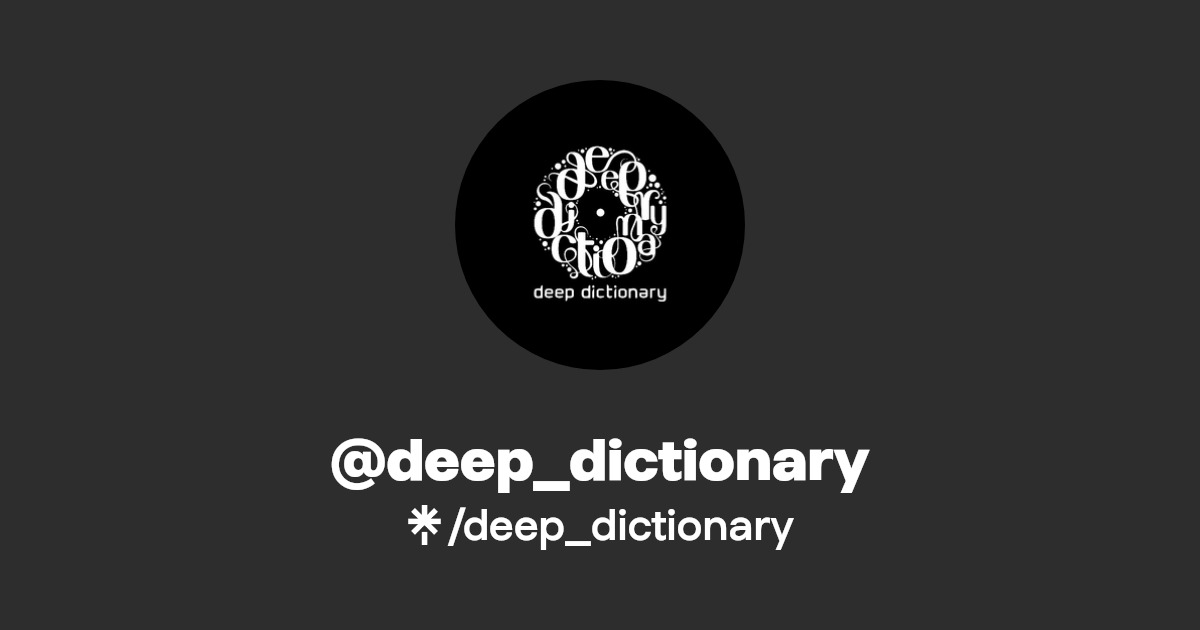 deep_dictionary Instagram Linktree