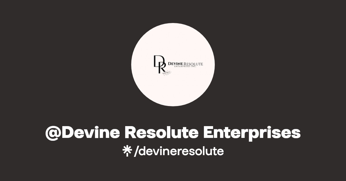 Devine Resolute Enterprises Instagram, TikTok Linktree