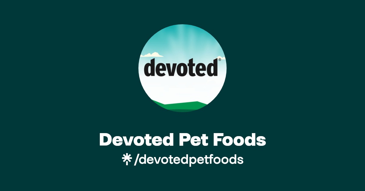 Devoted Pet Foods Instagram, Facebook, TikTok Linktree