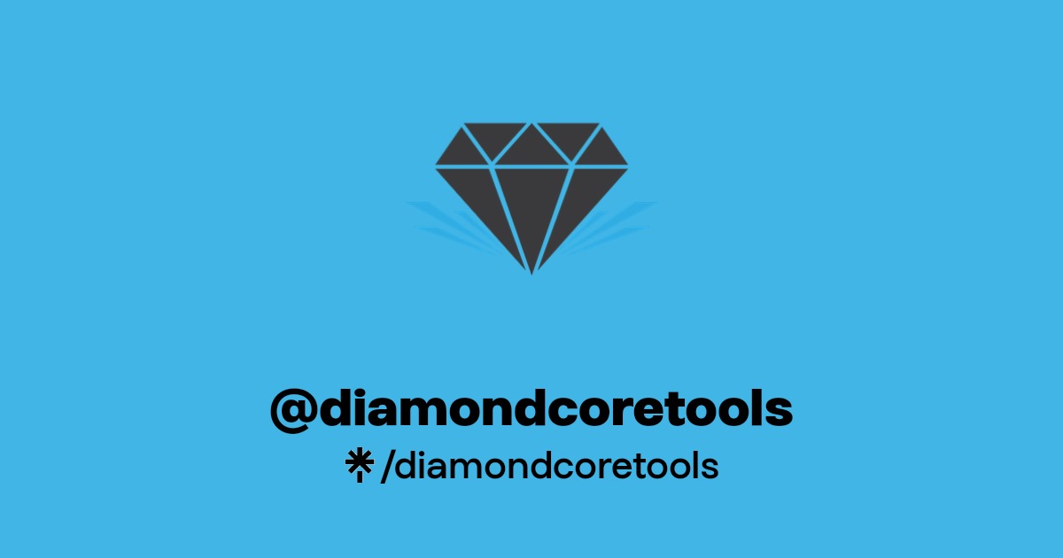 diamondcoretools Instagram, Facebook, TikTok Linktree