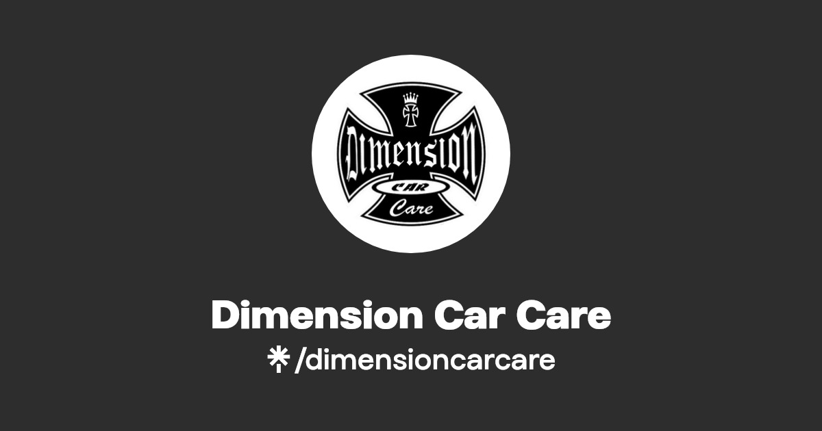 Dimension Car Care Instagram Linktree