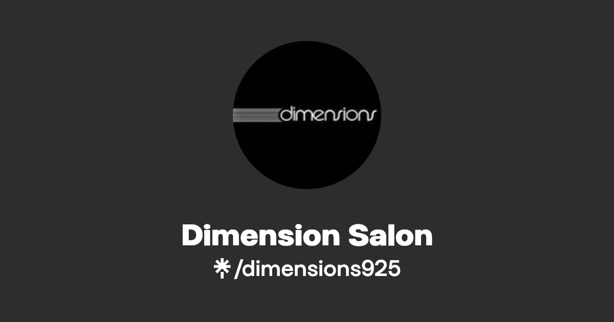 Dimension Salon Facebook Linktree
