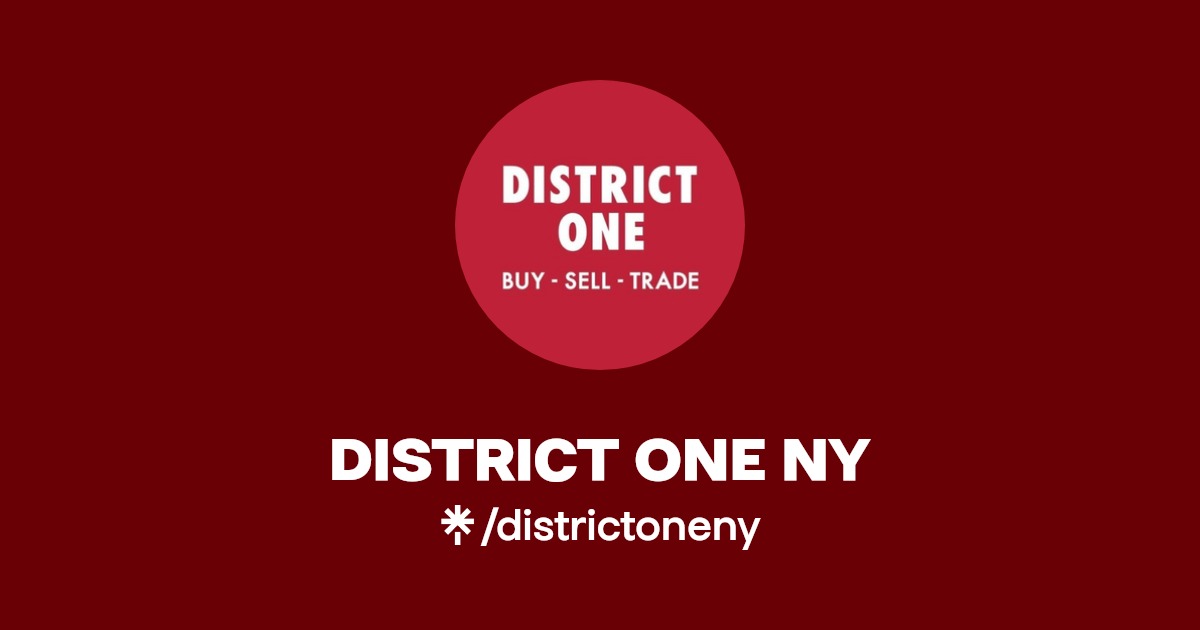 DISTRICT ONE NY Instagram, TikTok Linktree