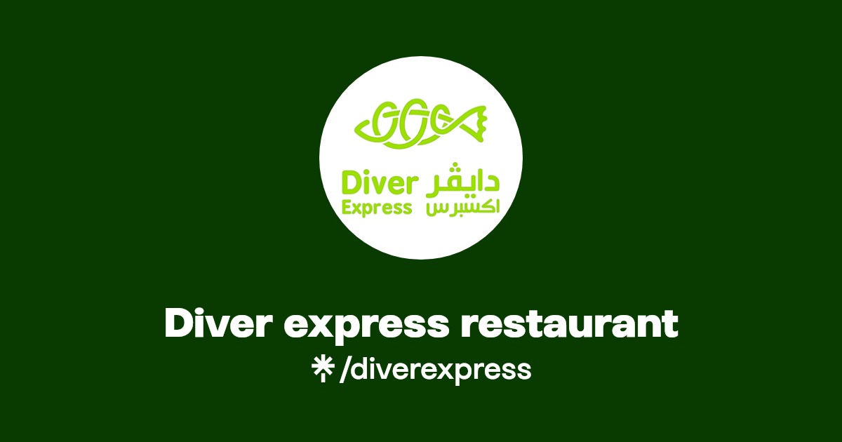 Diver express restaurant Instagram, Facebook Linktree