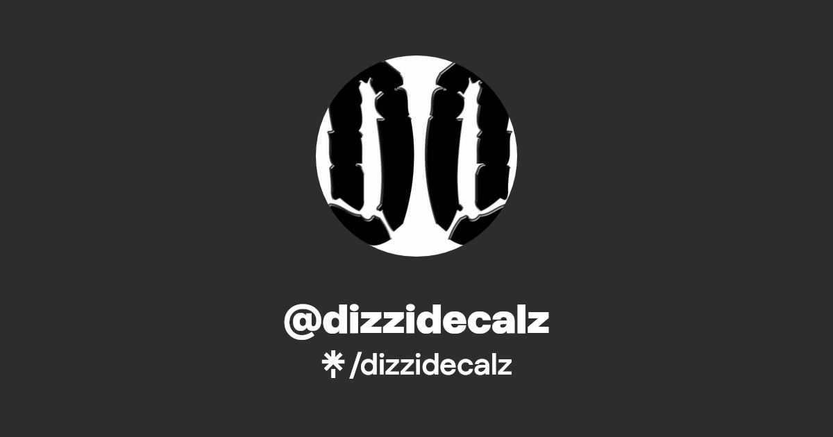 dizzidecalz Instagram, Facebook, TikTok Linktree