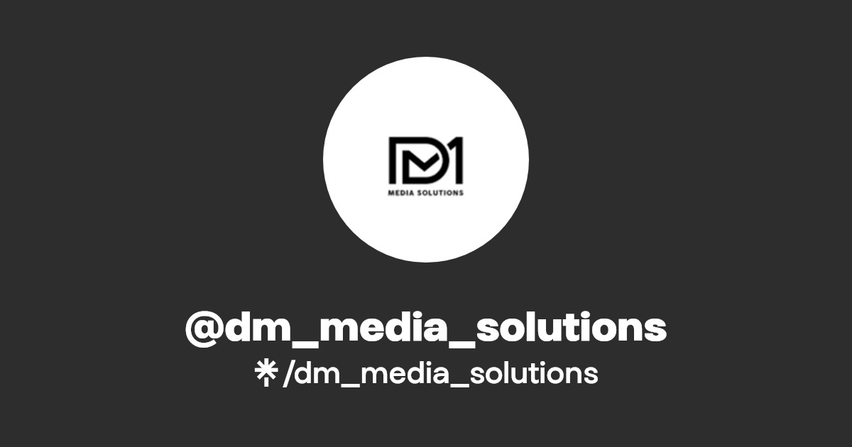 dm_media_solutions Instagram, Facebook Linktree