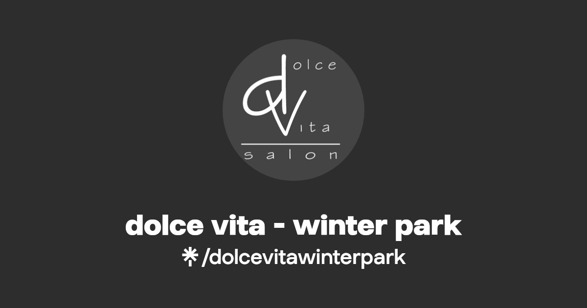 dolce vita winter park TikTok Linktree