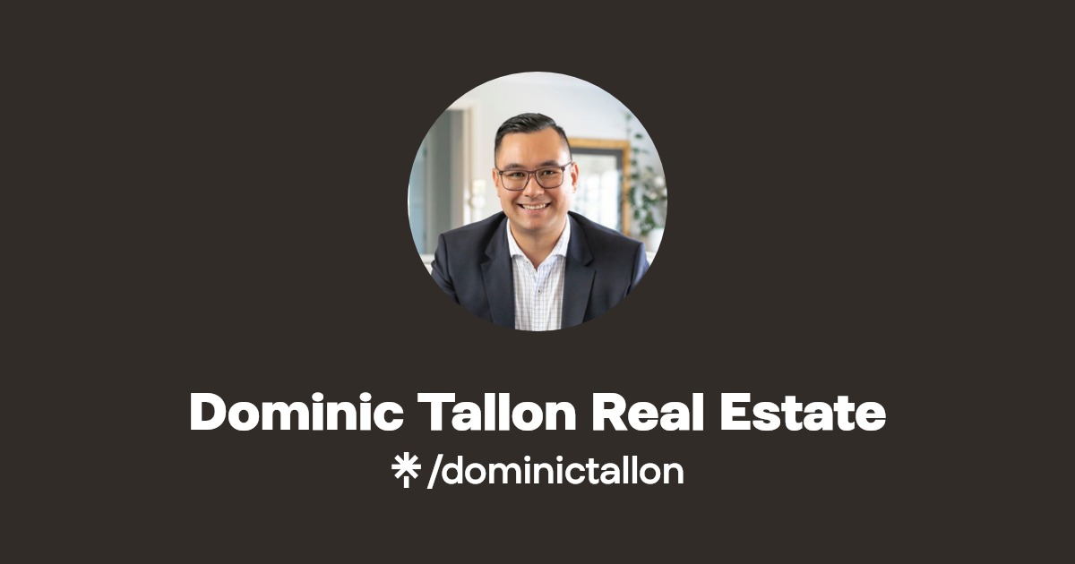 dominictallon's link in bio Latest Products and socials Linktree