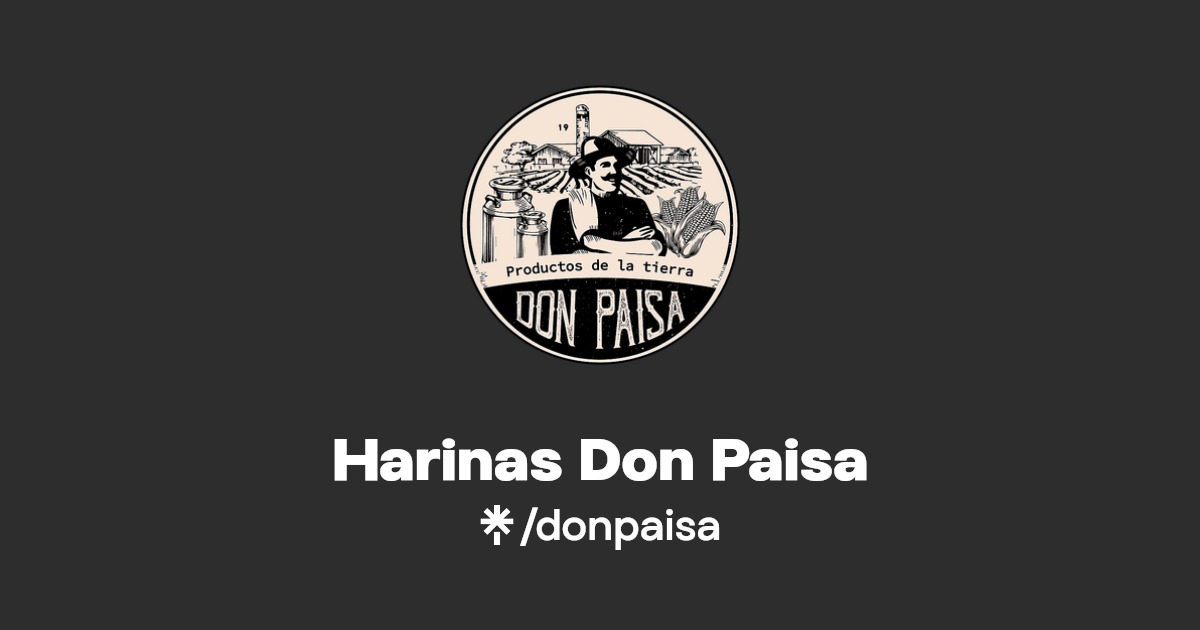 Harinas Don Paisa Instagram, Facebook Linktree