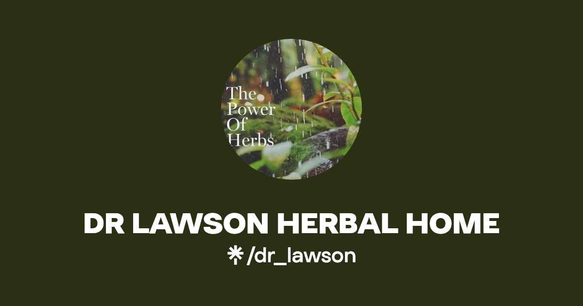 DR LAWSON HERBAL HOME Instagram, Facebook Linktree