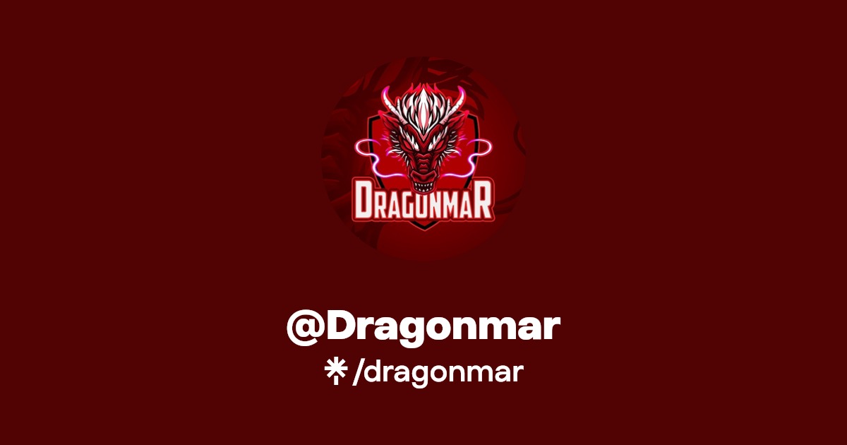 Dragonmar Twitter, TikTok, Twitch Linktree