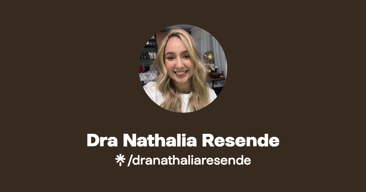 Dra Nathalia Resende TikTok Linktree