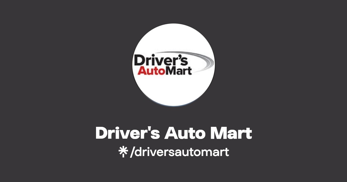 Driver's Auto Mart Instagram, TikTok Linktree