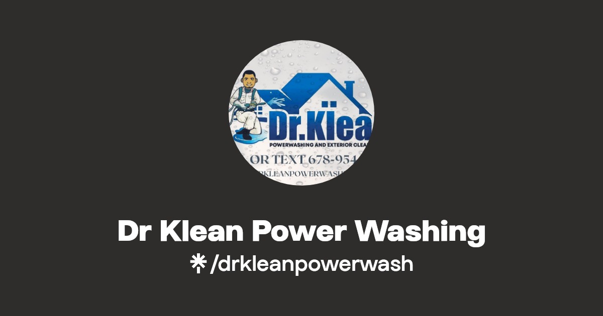 Dr Klean Power Washing Instagram, TikTok Linktree