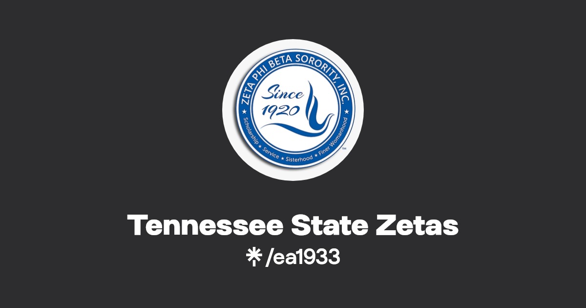 Tennessee State Zetas Facebook Linktree