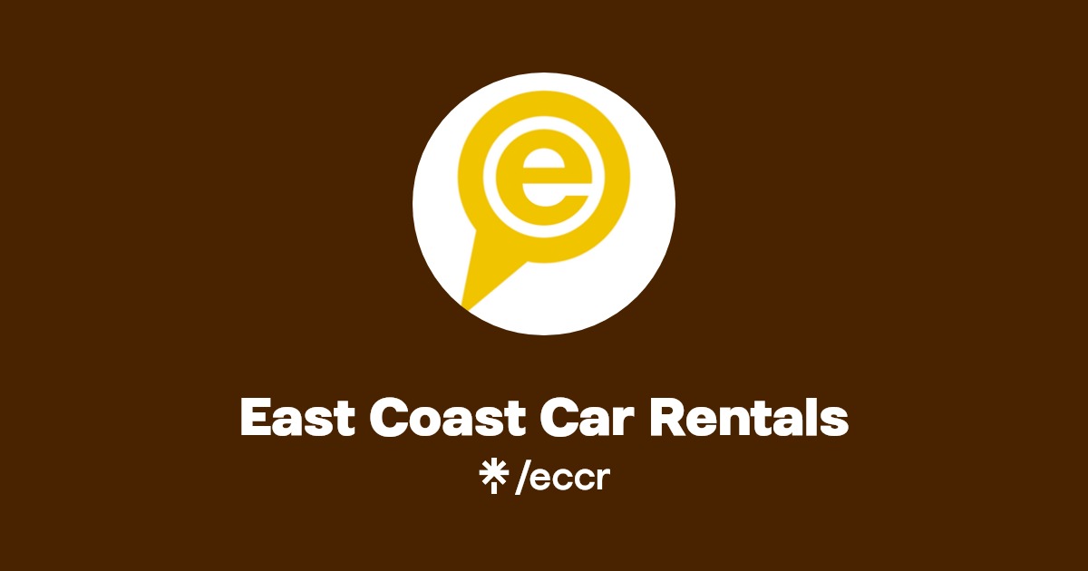 East Coast Car Rentals Instagram, Facebook Linktree