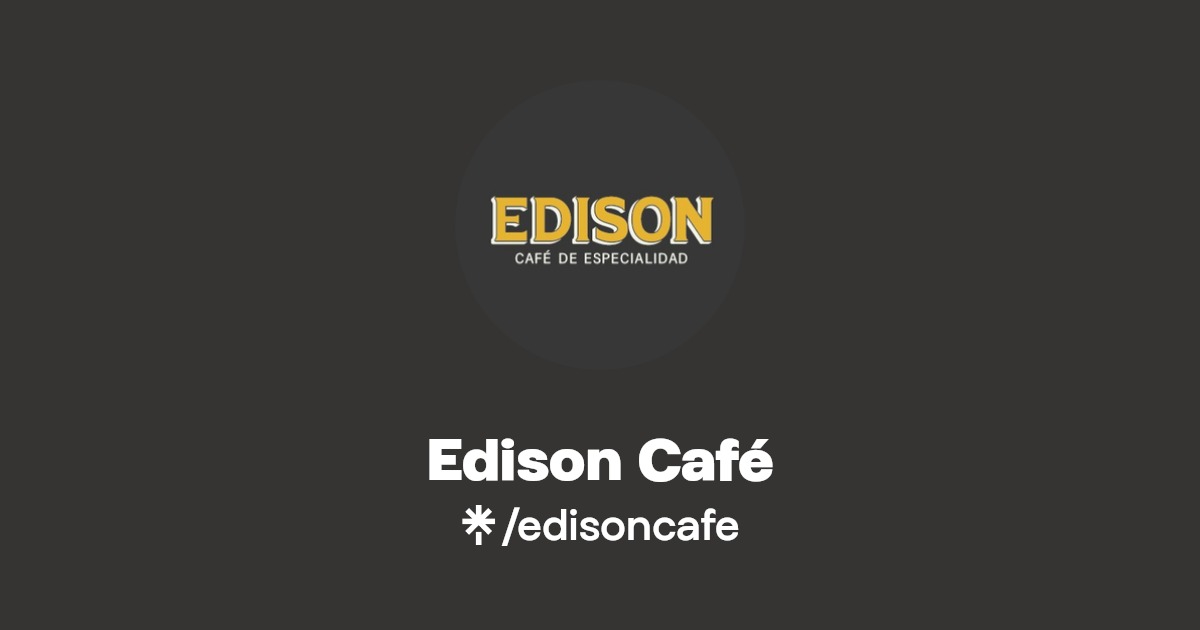Edison Café Instagram Linktree