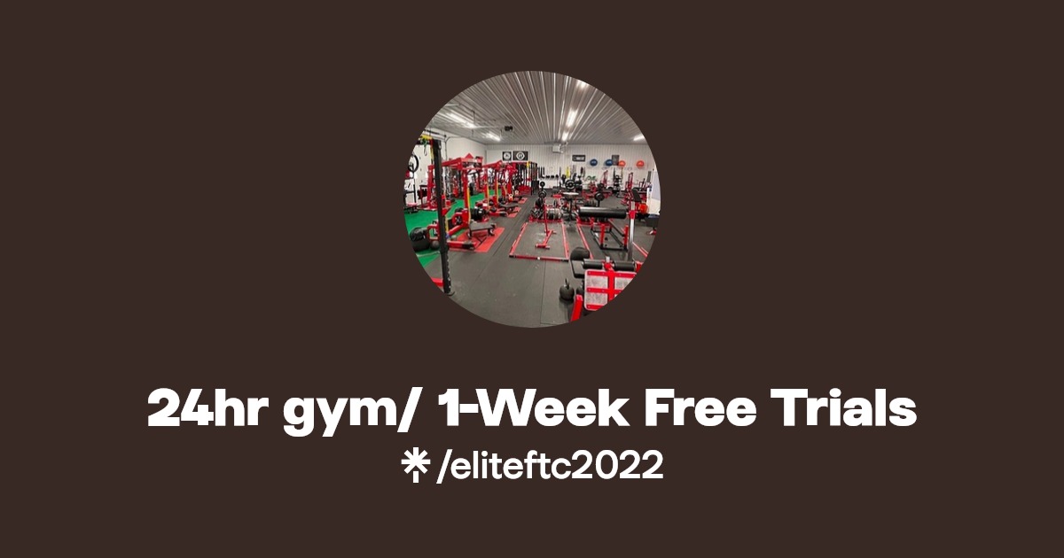 24hr gym/ 1Week Free Trials Linktree