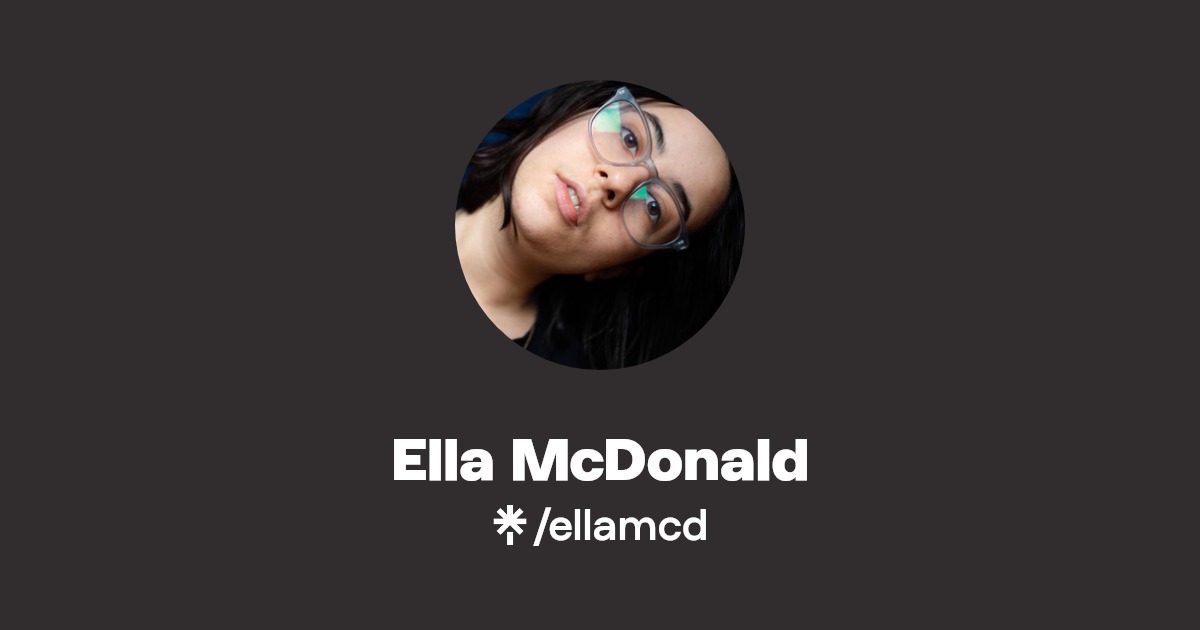 Ella McDonald Instagram, TikTok Linktree