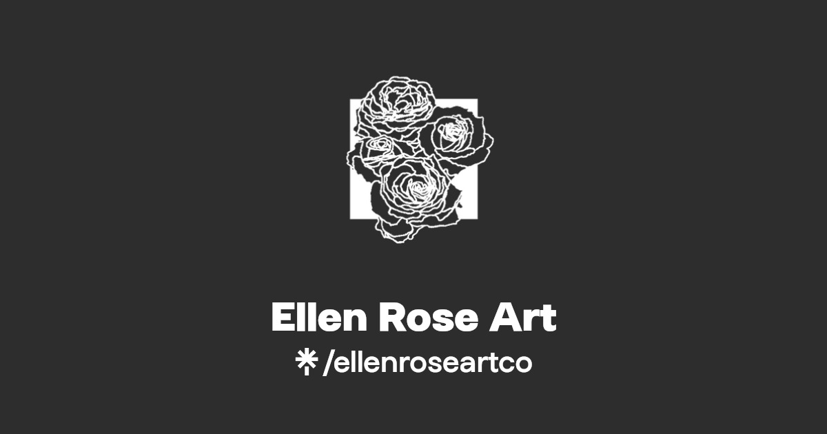 Ellen Rose Art Instagram, TikTok Linktree