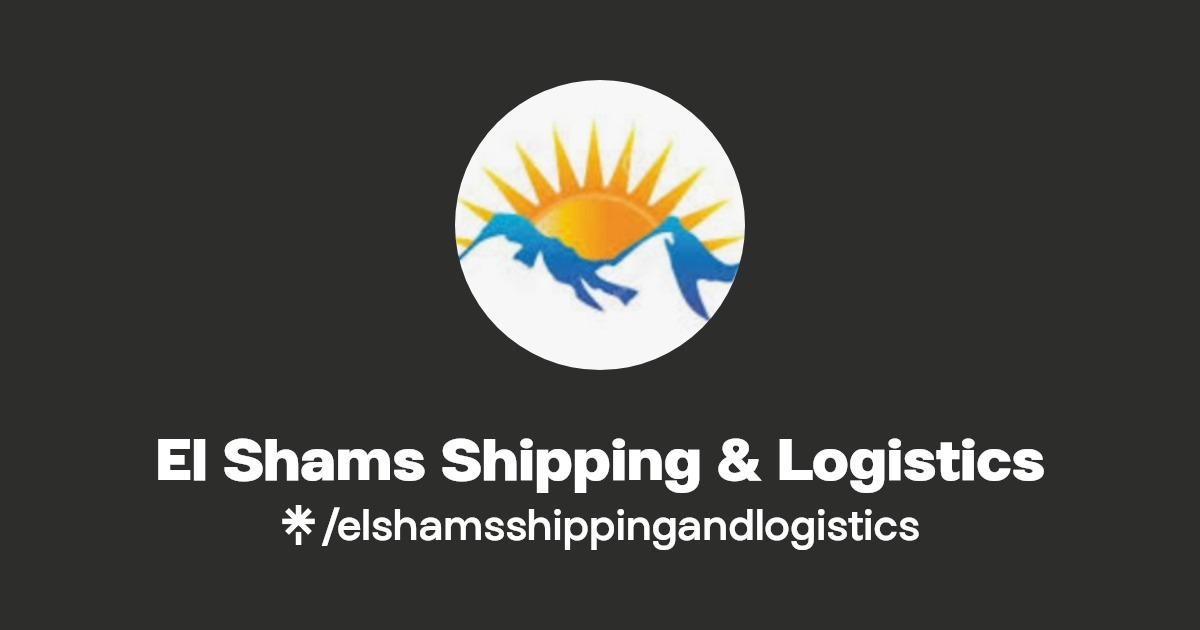El Shams Shipping & Logistics Instagram, Facebook Linktree