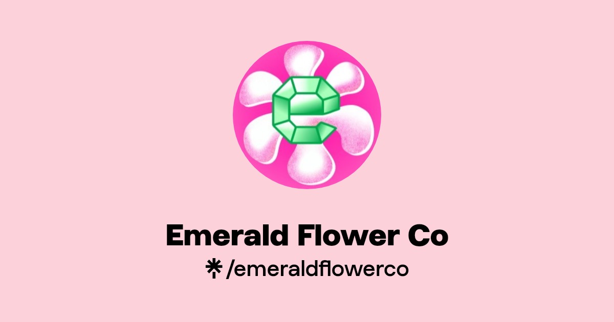 Emerald Flower Co Instagram, Facebook, TikTok Linktree