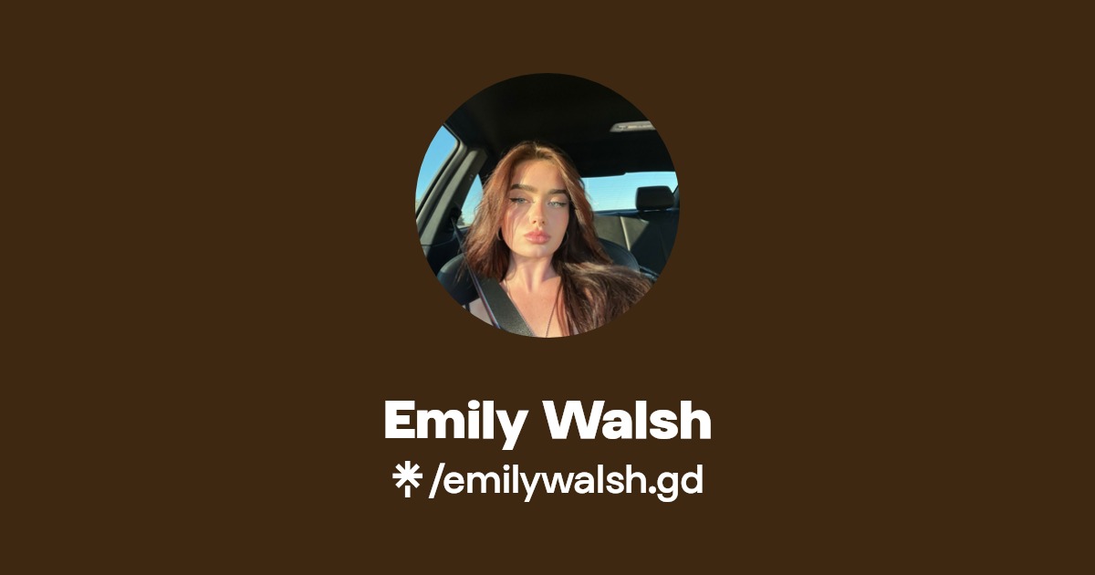 Emily Walsh | Instagram, Facebook, TikTok | Linktree