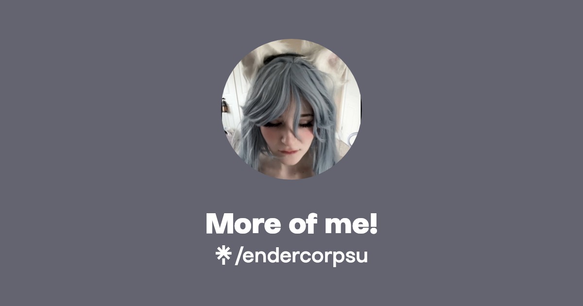 More of me! - Find More of me! Onlyfans - Linktree