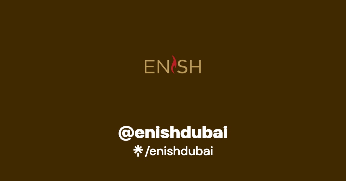 enishdubai Facebook, TikTok Linktree
